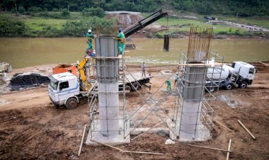Obras da ponte Santa Bárbara avançam na ERS-431