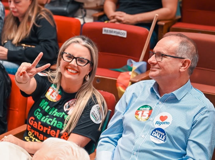 MDB oficializa candidaturas de Bruna Marin e Adenir Dallé e confirma chapa majoritária liderada por Gabriel Souza e Germano Rigotto